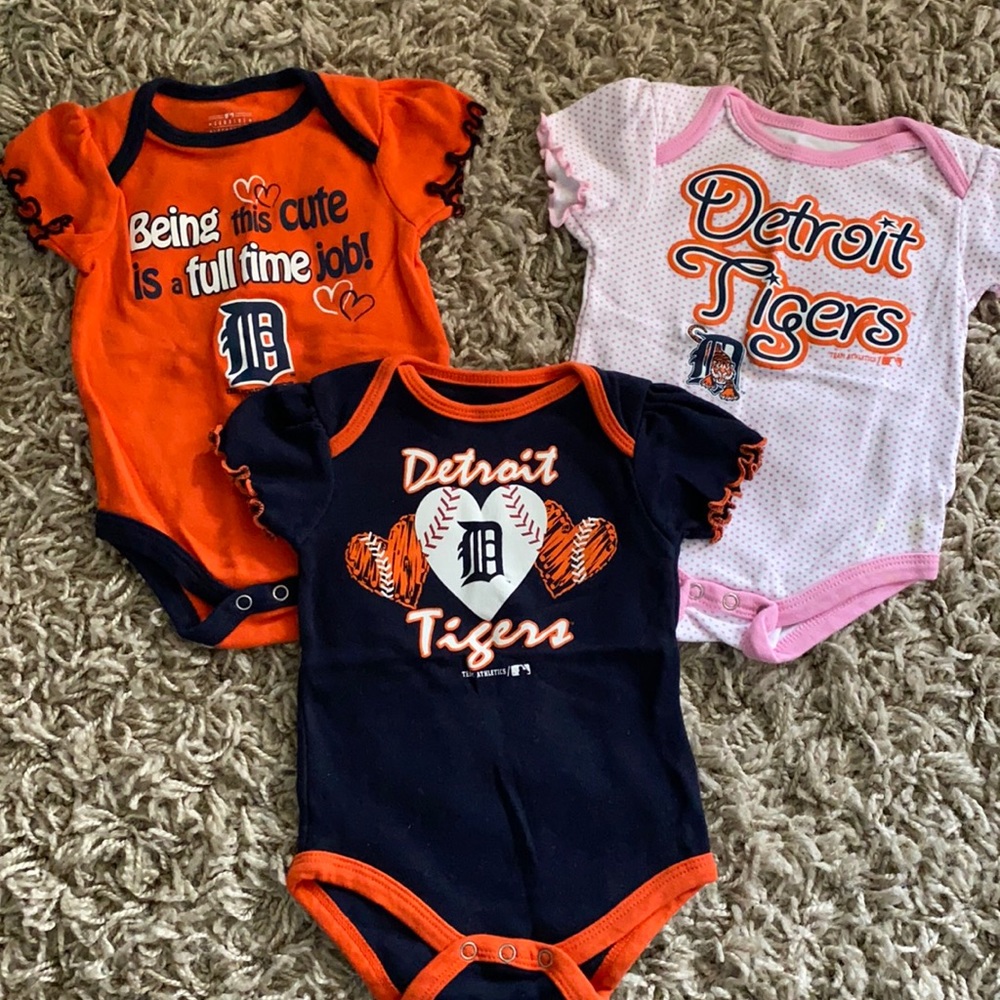 3 piece set 100% cotton Detroit Tigers 3-6 months